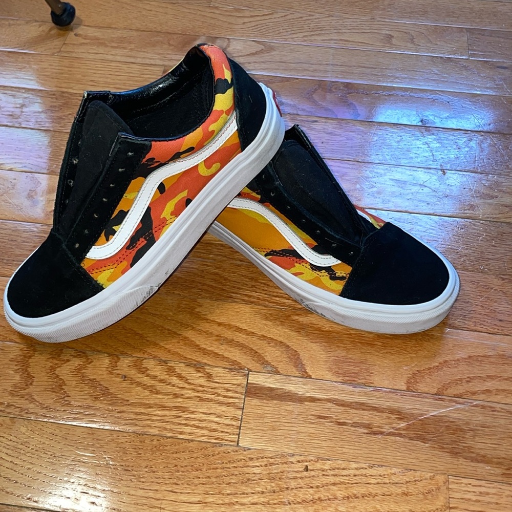 Old-school Cheetos style vans